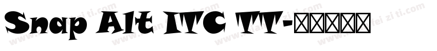 Snap Alt ITC TT字体转换